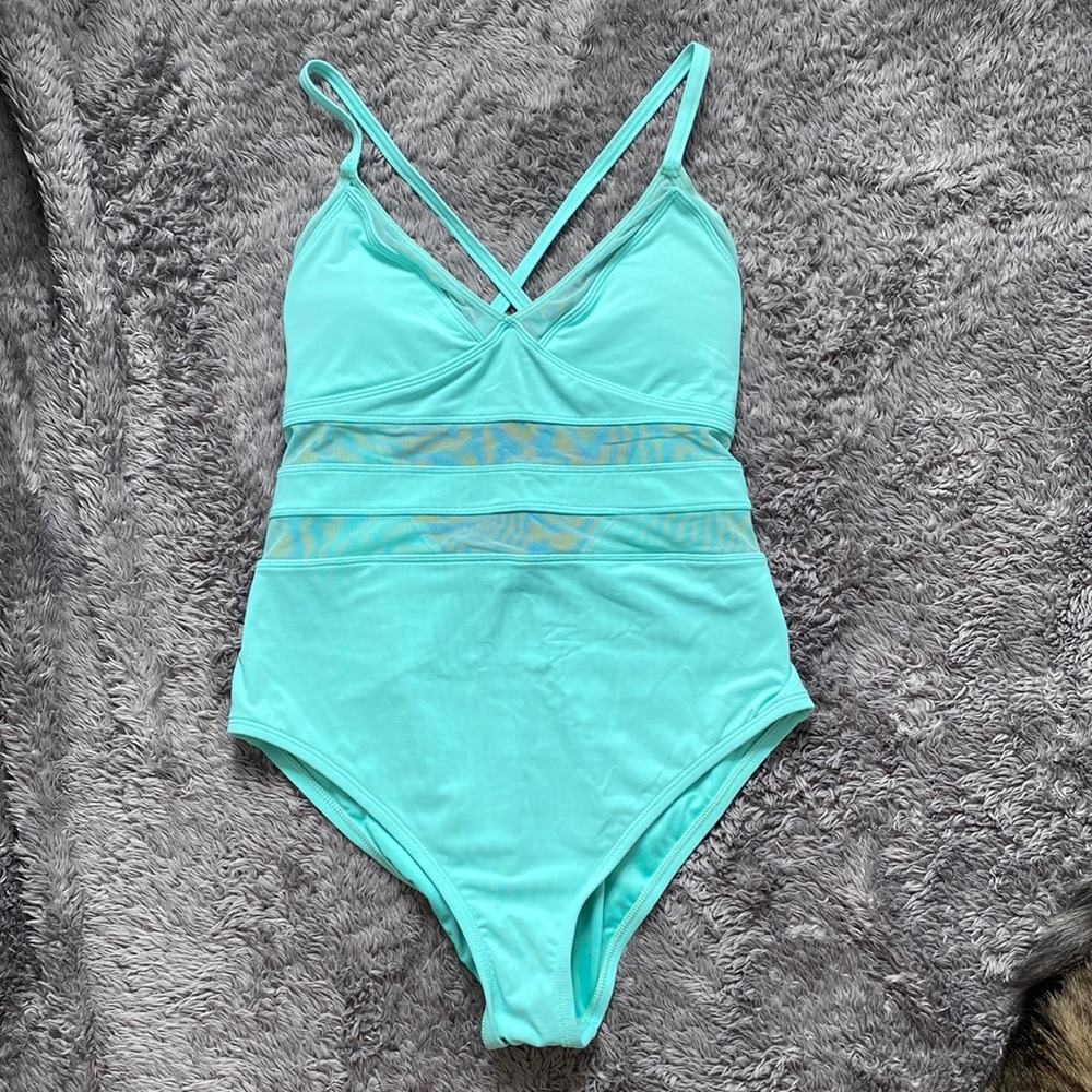 Bleu Rod Beattie Turquoise One Piece Swimsuit